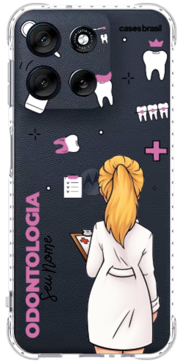 Capinha para Celular Odontologia - Profissão Com Nome