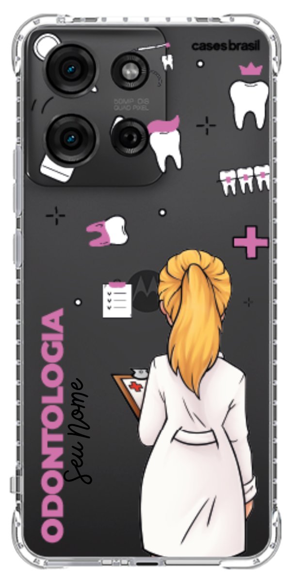 Capinha para Celular Odontologia - Profissão Com Nome