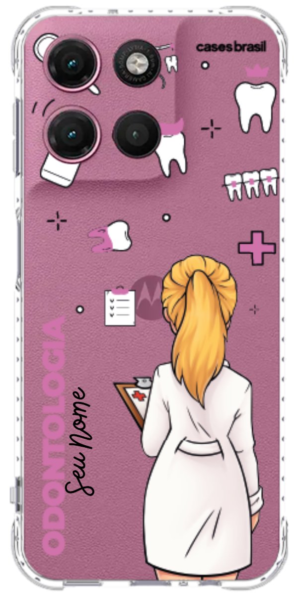 Capinha para Celular Odontologia - Profissão Com Nome