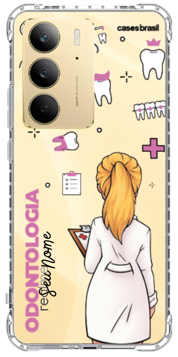 Capinha para Celular Odontologia - Profissão Com Nome