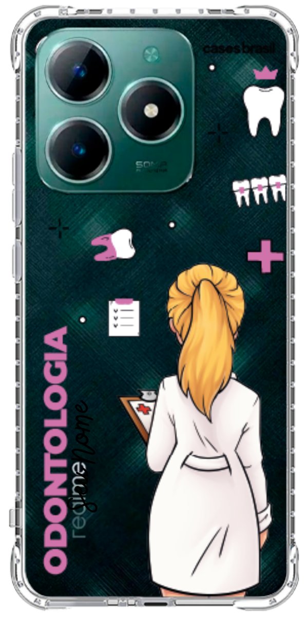 Capinha para Celular Odontologia - Profissão Com Nome