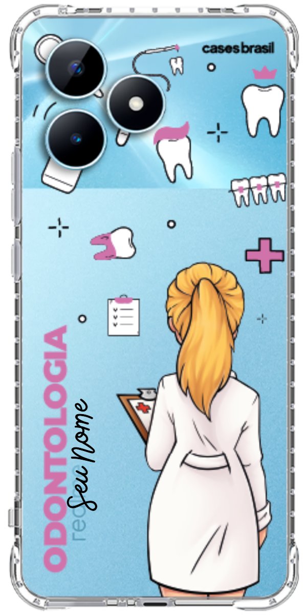 Capinha para Celular Odontologia - Profissão Com Nome