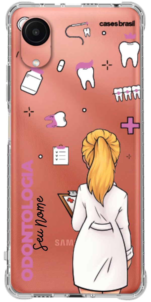 Capinha para Celular Odontologia - Profissão Com Nome