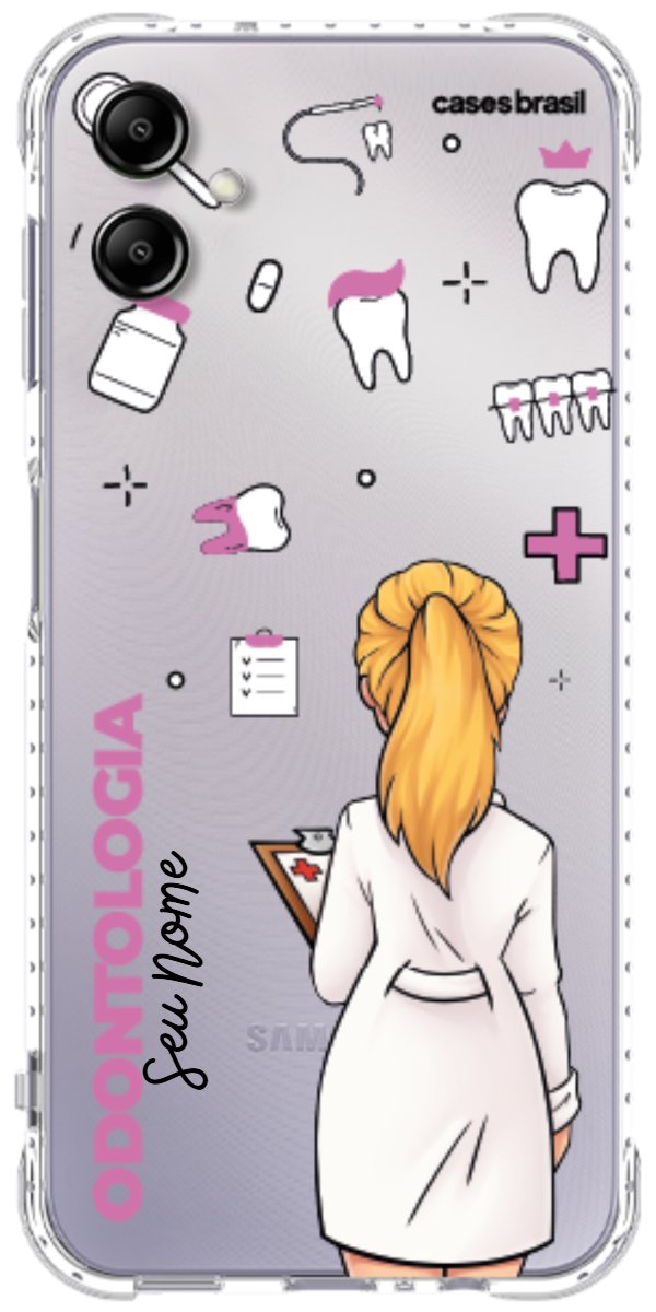 Capinha para Celular Odontologia - Profissão Com Nome