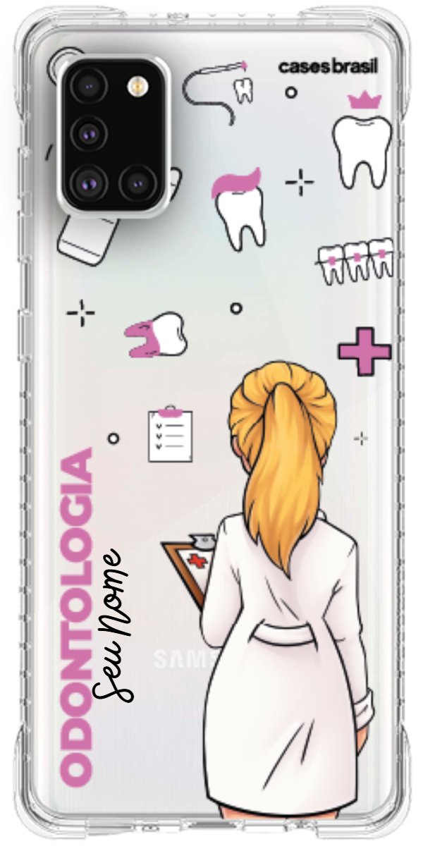 Capinha para Celular Odontologia - Profissão Com Nome