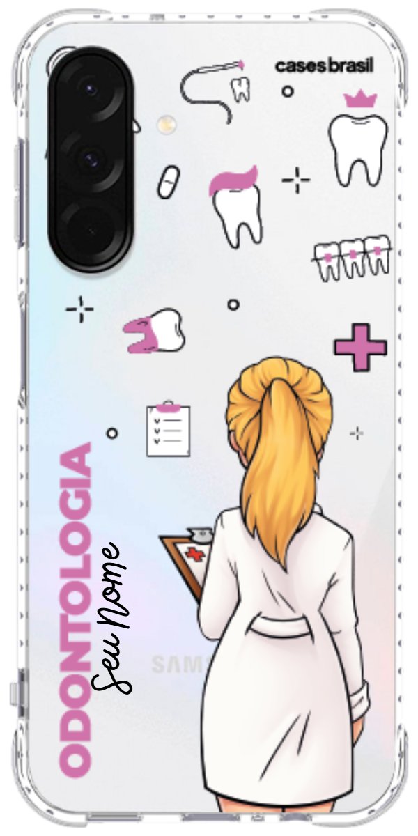 Capinha para Celular Odontologia - Profissão Com Nome