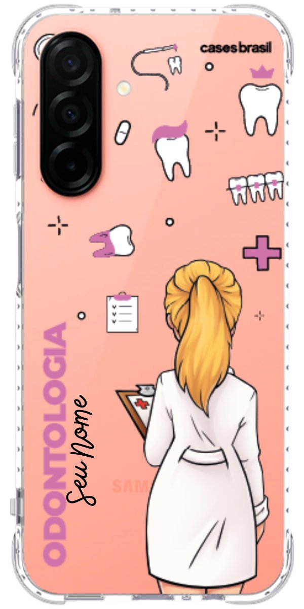 Capinha para Celular Odontologia - Profissão Com Nome