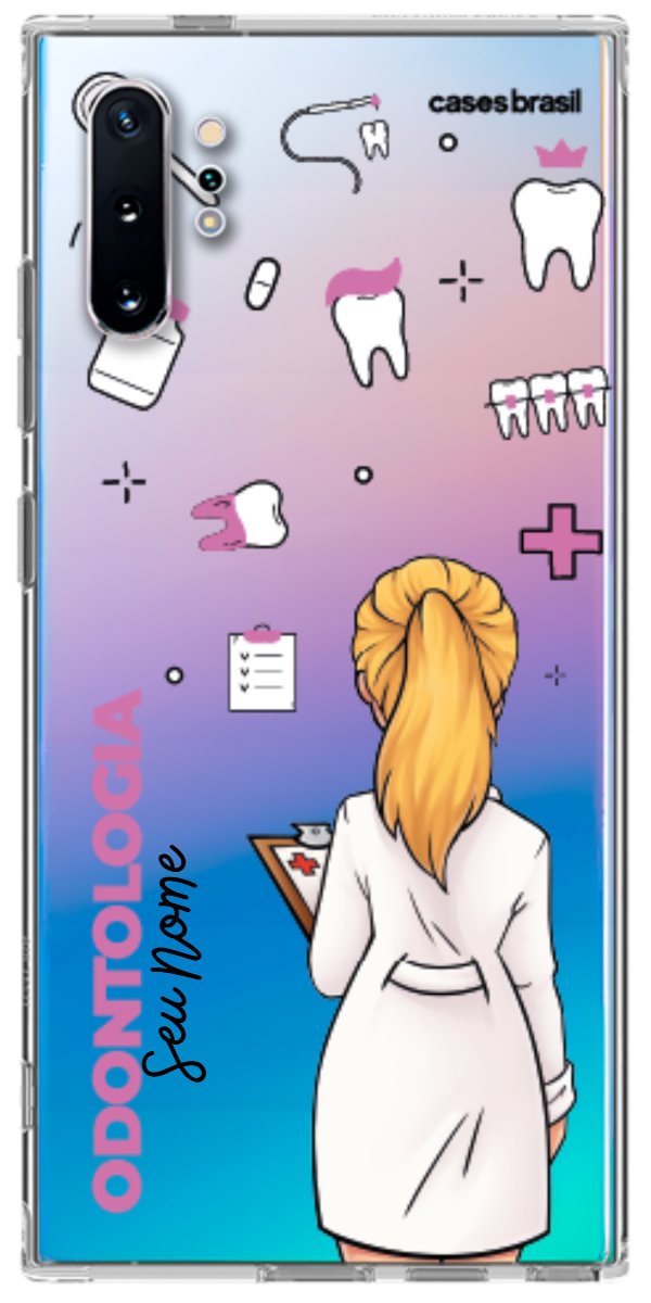 Capinha para Celular Odontologia - Profissão Com Nome