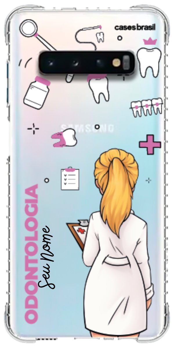Capinha para Celular Odontologia - Profissão Com Nome
