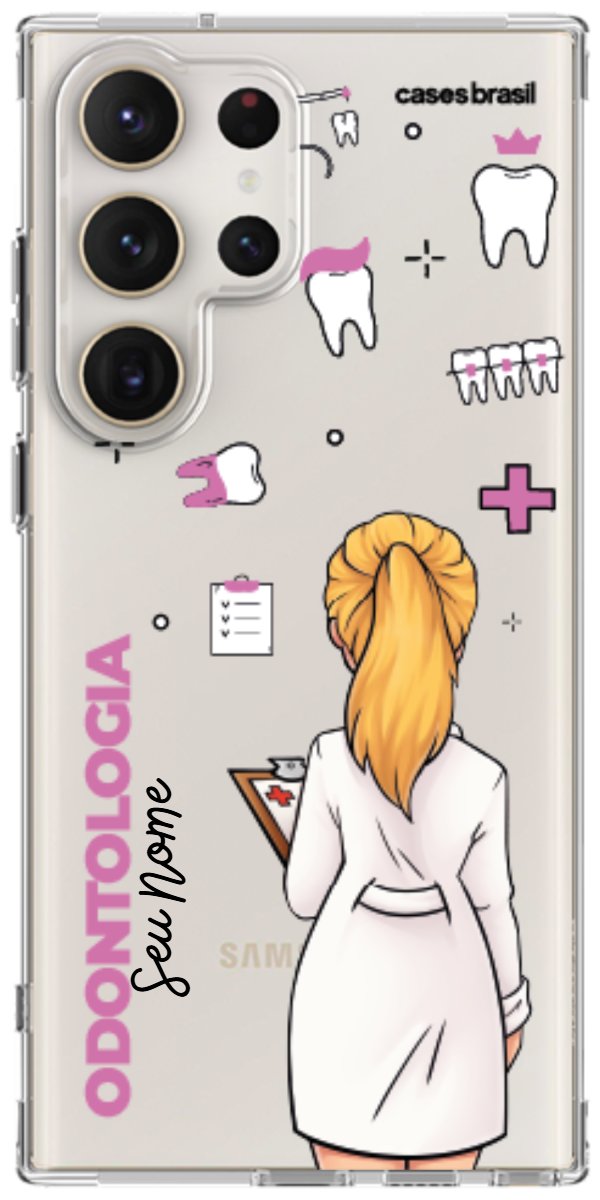 Capinha para Celular Odontologia - Profissão Com Nome