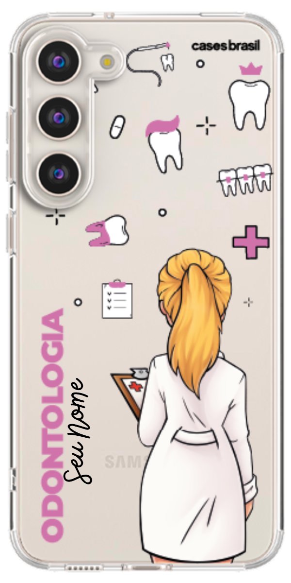 Capinha para Celular Odontologia - Profissão Com Nome