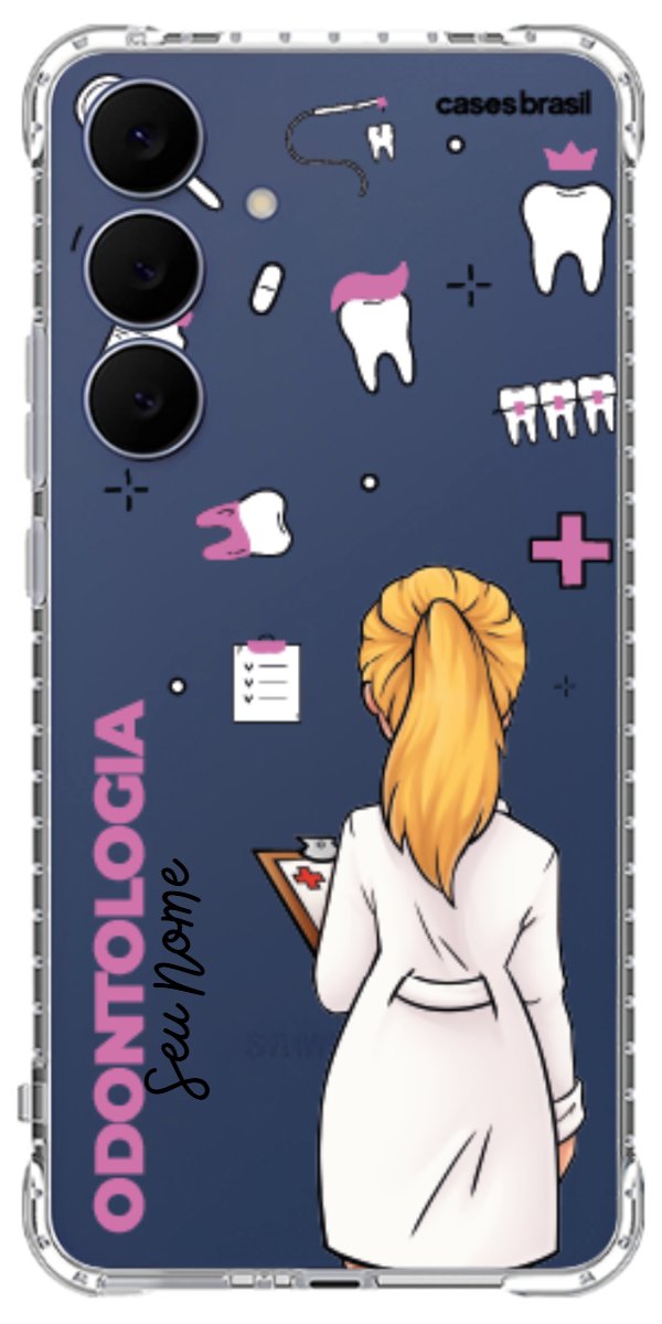 Capinha para Celular Odontologia - Profissão Com Nome