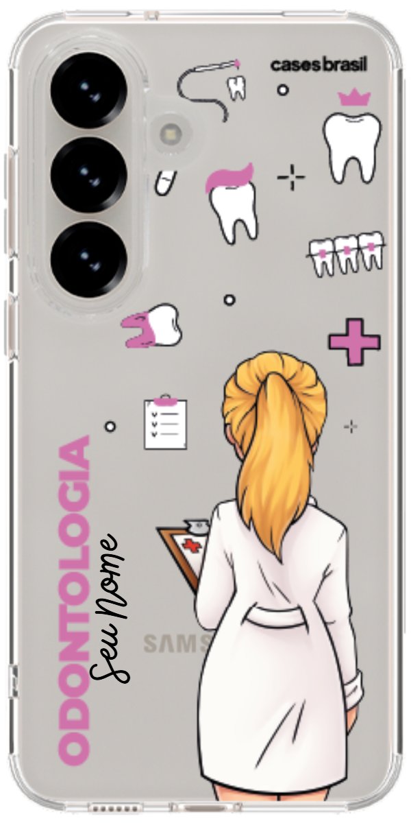 Capinha para Celular Odontologia - Profissão Com Nome