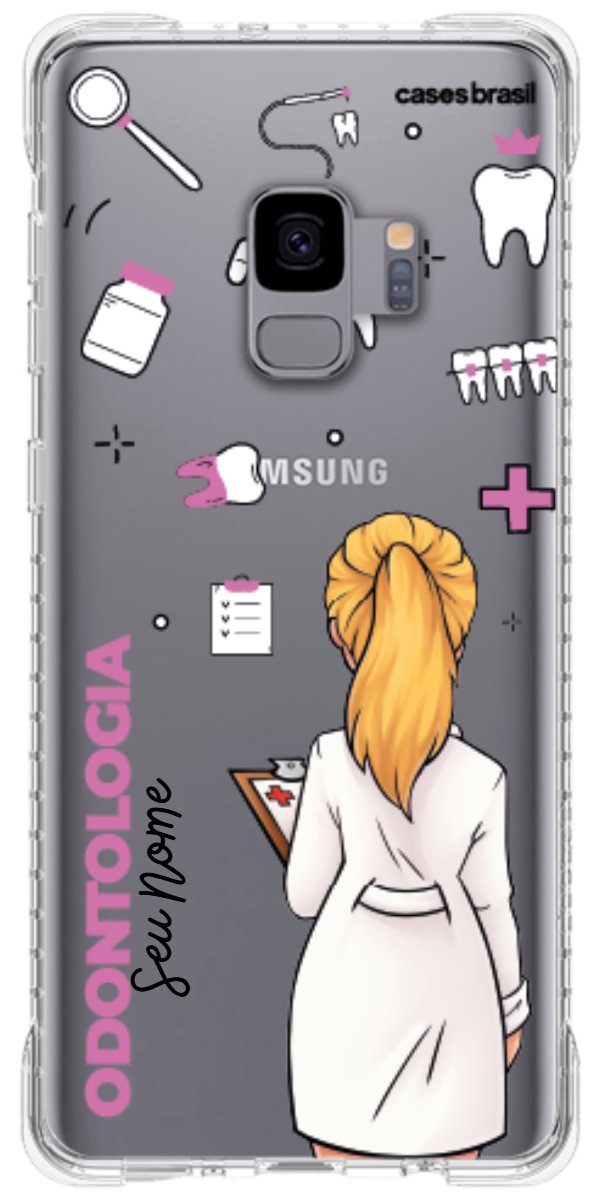 Capinha para Celular Odontologia - Profissão Com Nome