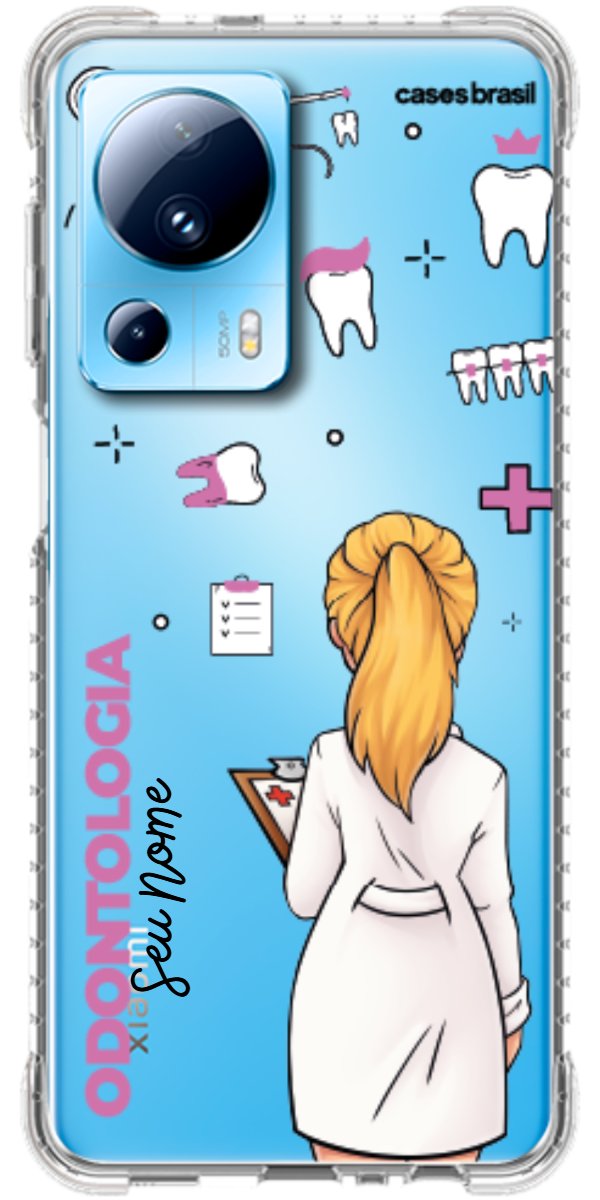 Capinha para Celular Odontologia - Profissão Com Nome