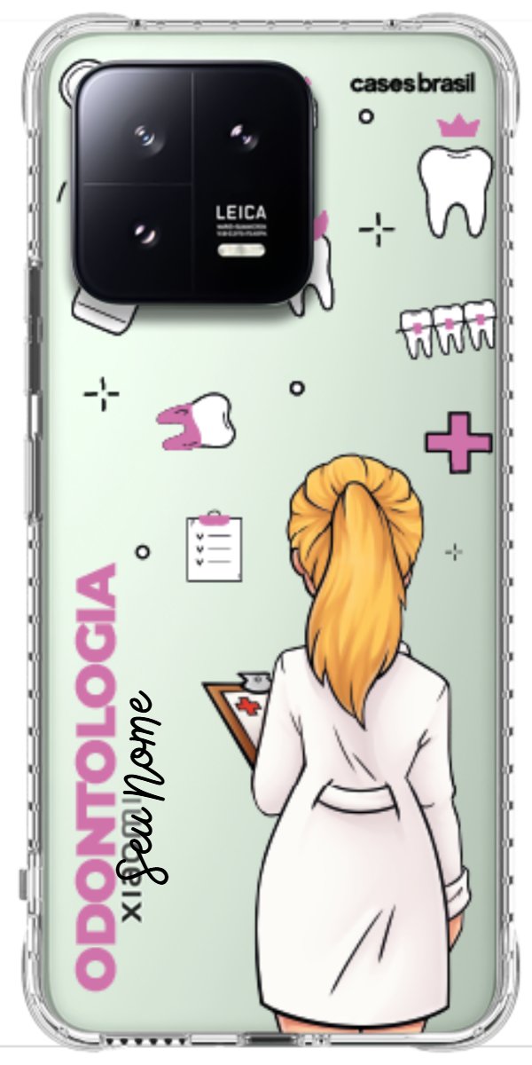 Capinha para Celular Odontologia - Profissão Com Nome