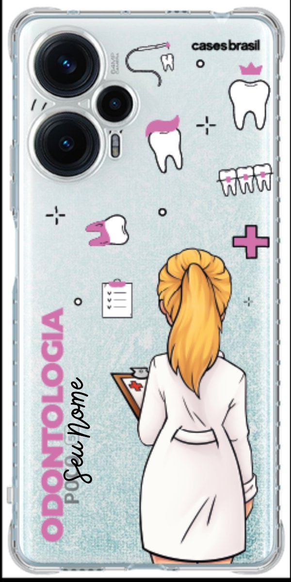 Capinha para Celular Odontologia - Profissão Com Nome