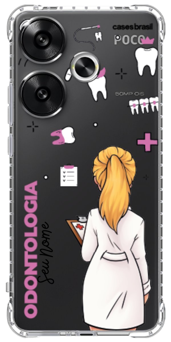 Capinha para Celular Odontologia - Profissão Com Nome