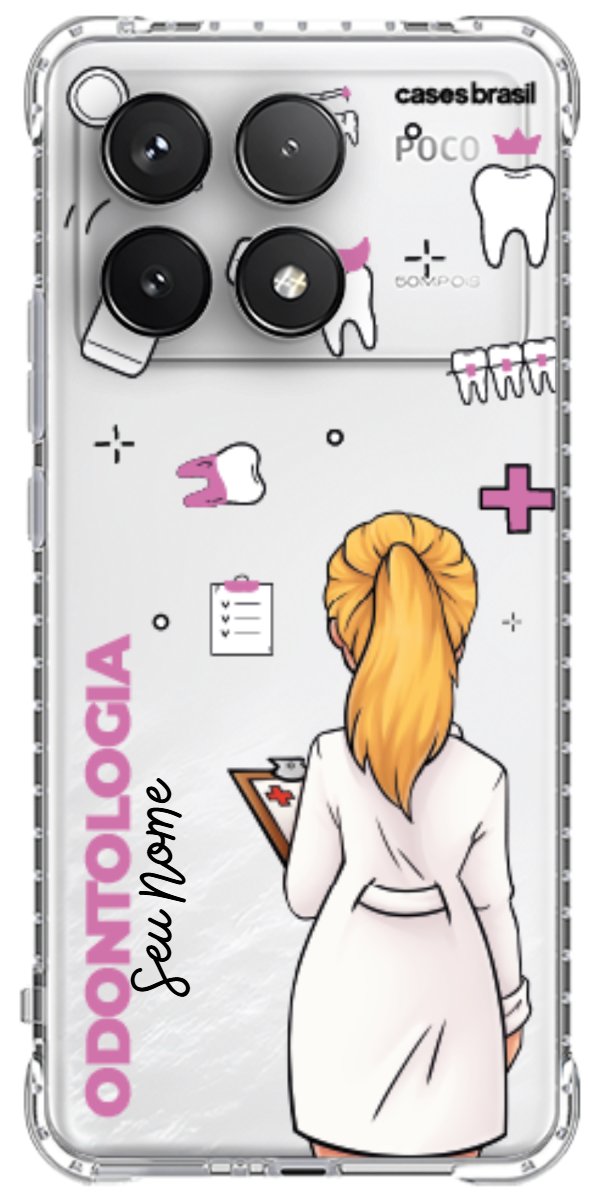 Capinha para Celular Odontologia - Profissão Com Nome