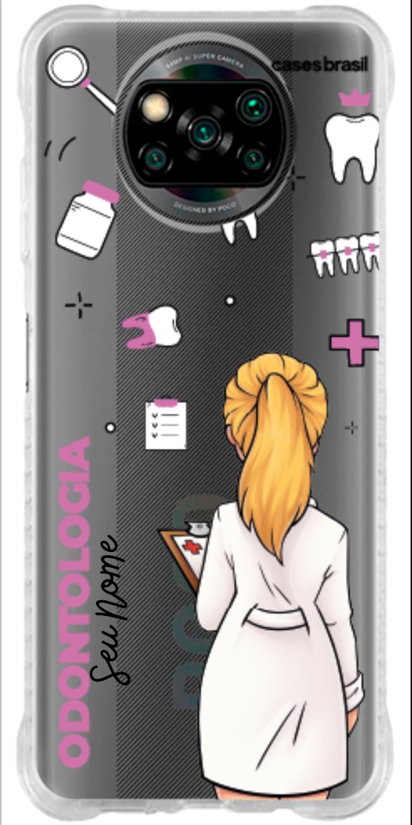 Capinha para Celular Odontologia - Profissão Com Nome