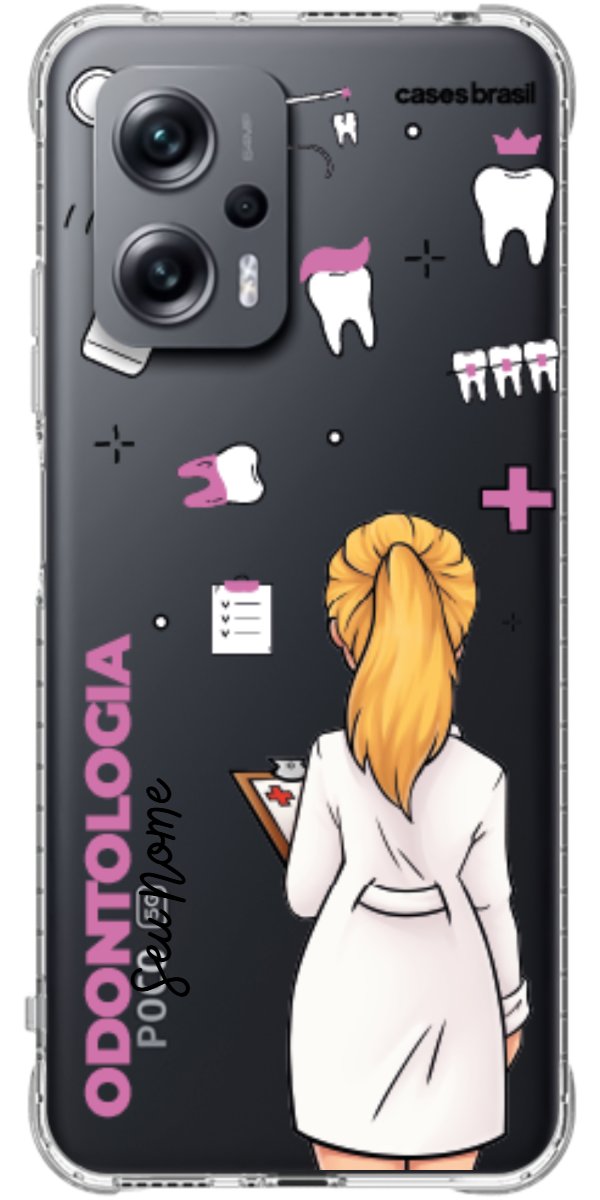 Capinha para Celular Odontologia - Profissão Com Nome