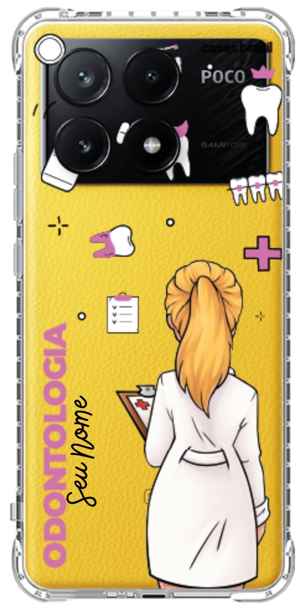 Capinha para Celular Odontologia - Profissão Com Nome