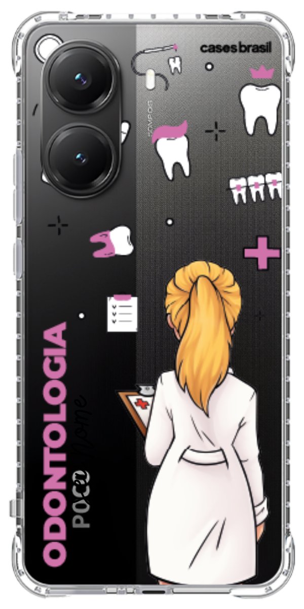 Capinha para Celular Odontologia - Profissão Com Nome