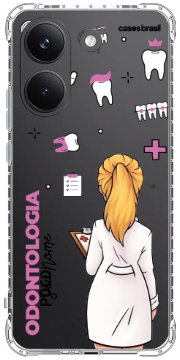 Capinha para Celular Odontologia - Profissão Com Nome