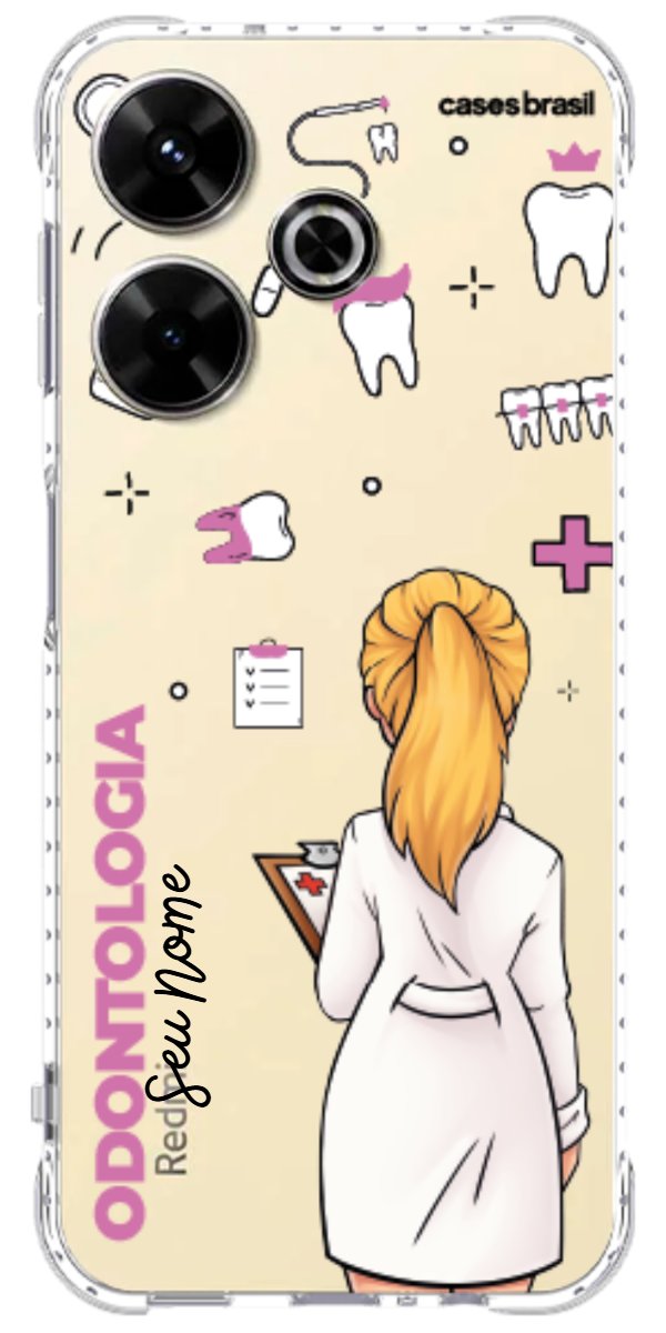 Capinha para Celular Odontologia - Profissão Com Nome