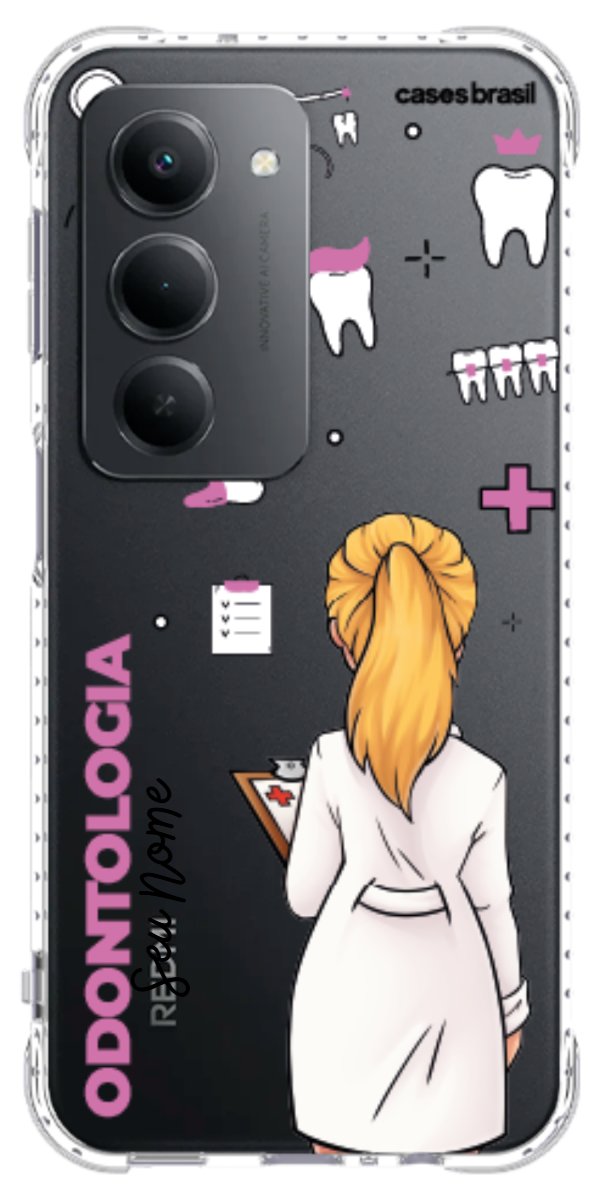 Capinha para Celular Odontologia - Profissão Com Nome