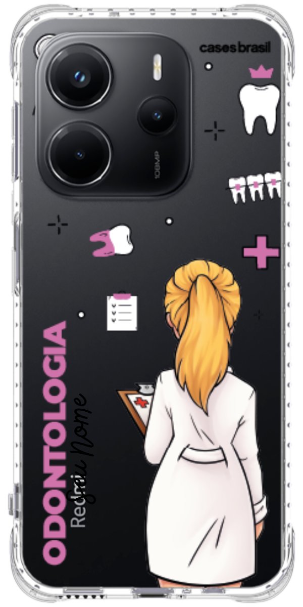 Capinha para Celular Odontologia - Profissão Com Nome