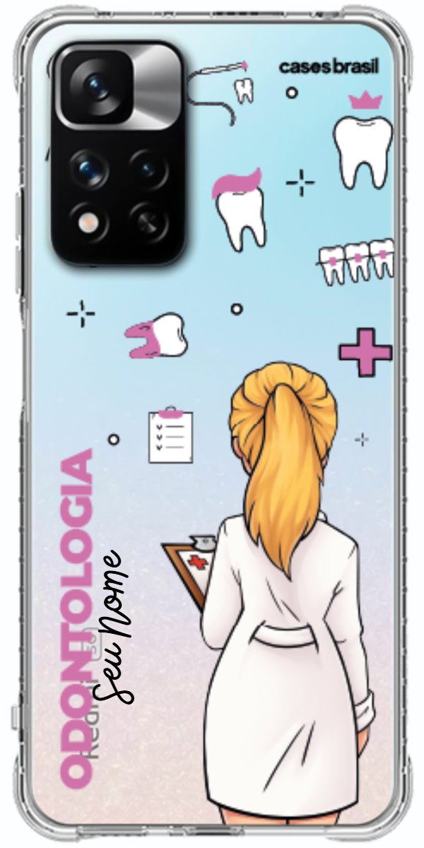 Capinha para Celular Odontologia - Profissão Com Nome