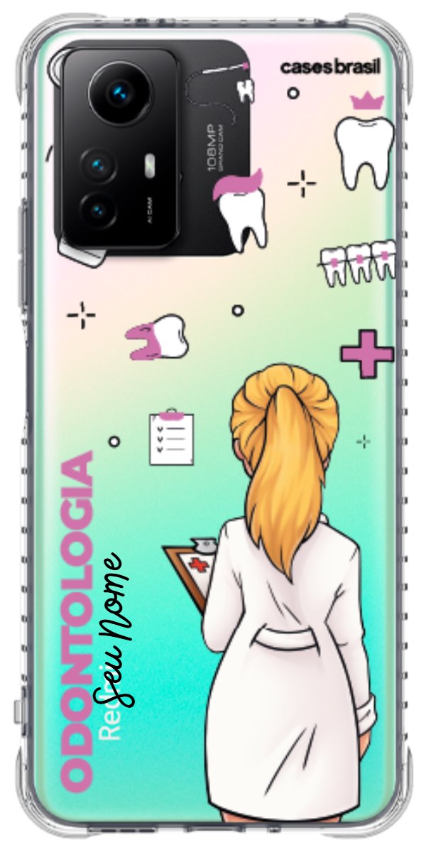 Capinha para Celular Odontologia - Profissão Com Nome