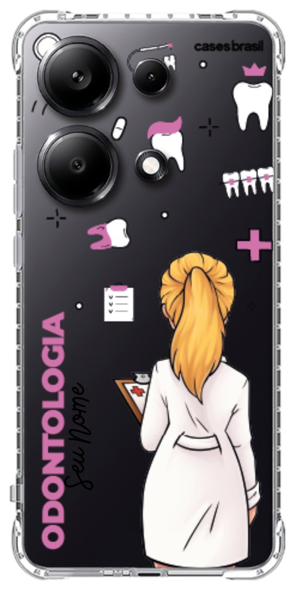 Capinha para Celular Odontologia - Profissão Com Nome