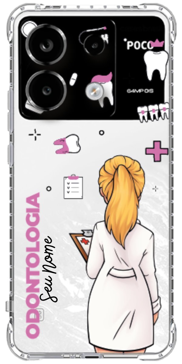 Capinha para Celular Odontologia - Profissão Com Nome