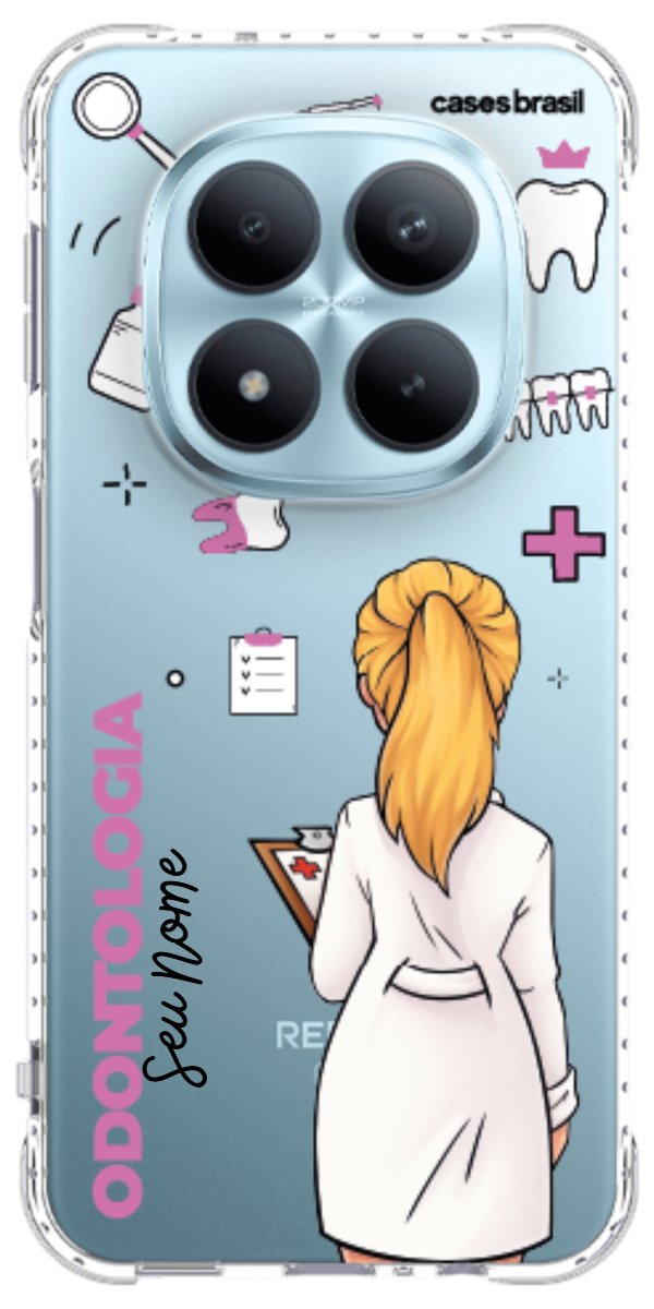 Capinha para Celular Odontologia - Profissão Com Nome