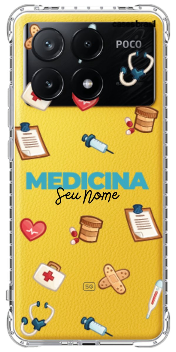 Capinha para Celular Medicina - Profissão Com Nome