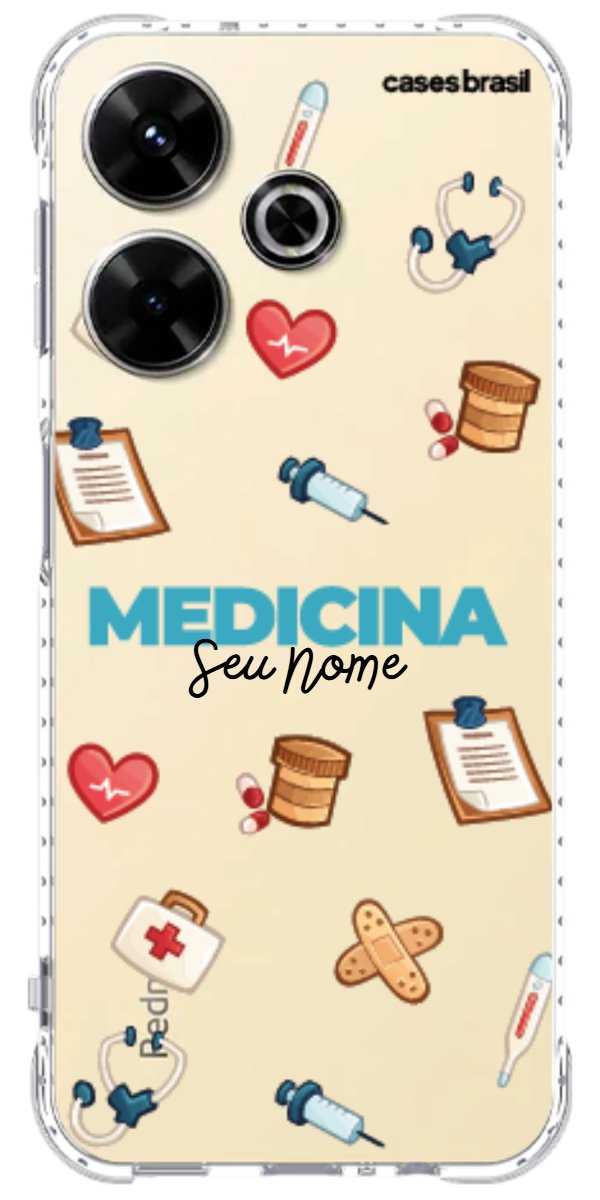 Capinha para Celular Medicina - Profissão Com Nome