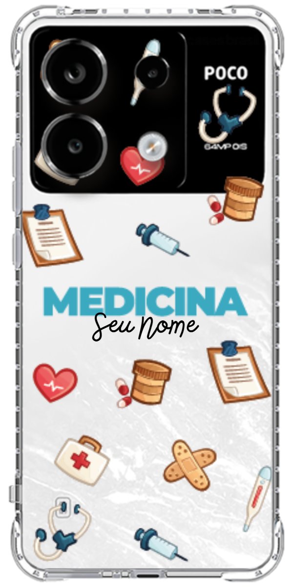 Capinha para Celular Medicina - Profissão Com Nome