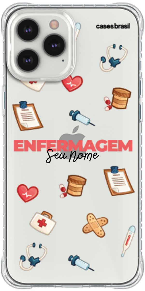 Capinha para celular Enfermagem - Profissão Com Nome
