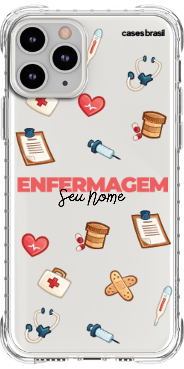 Capinha para celular Enfermagem - Profissão Com Nome