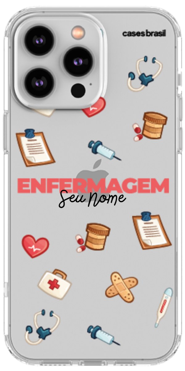 Capinha para celular Enfermagem - Profissão Com Nome