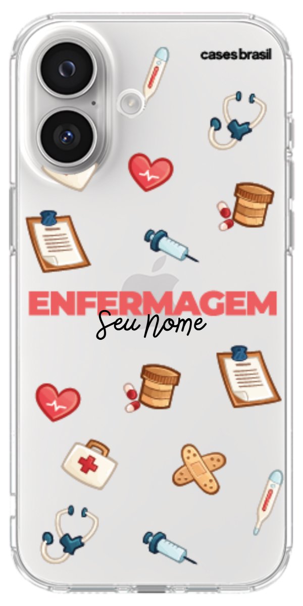 Capinha para celular Enfermagem - Profissão Com Nome