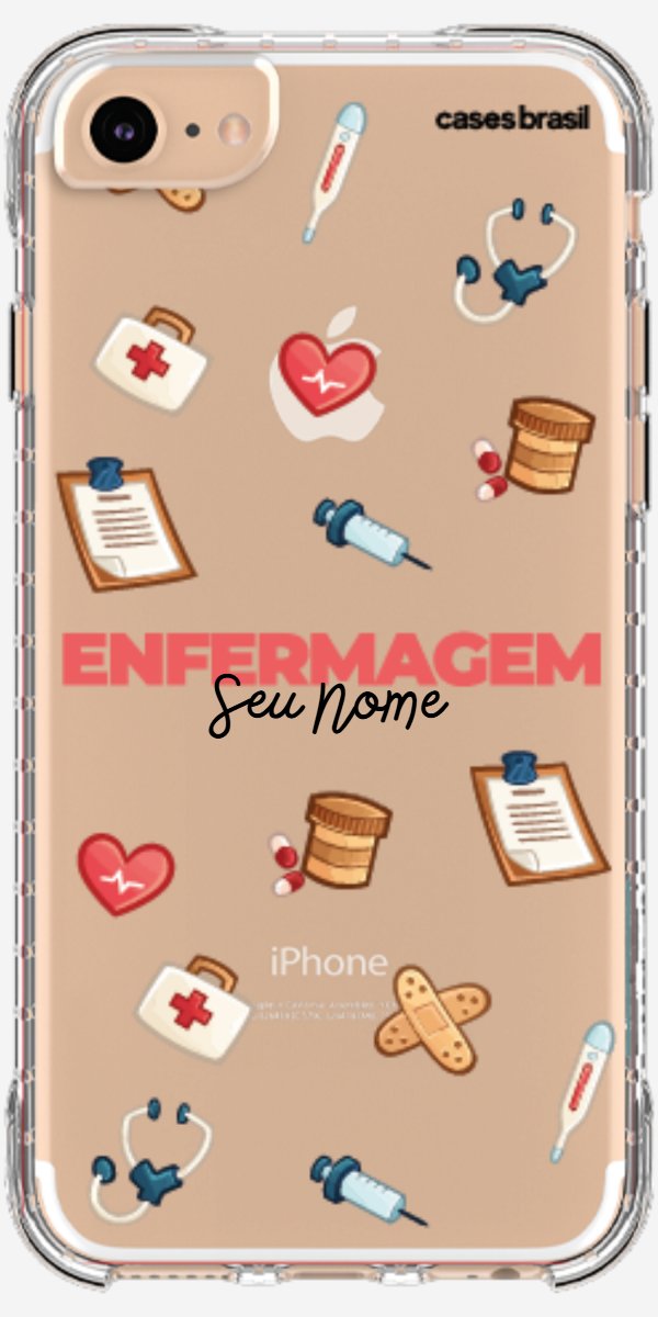 Capinha para celular Enfermagem - Profissão Com Nome