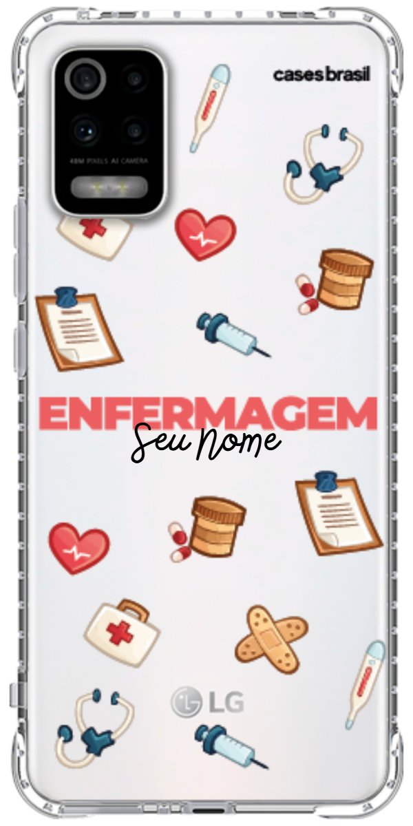 Capinha para celular Enfermagem - Profissão Com Nome