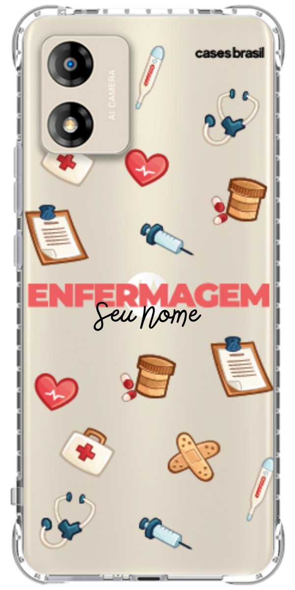 Capinha para celular Enfermagem - Profissão Com Nome