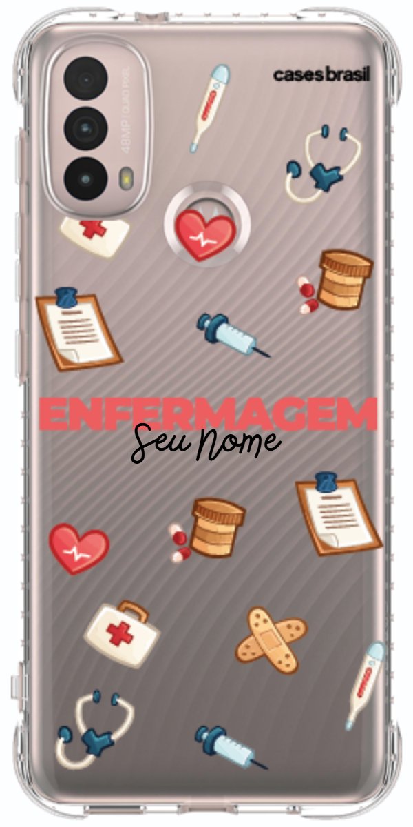Capinha para celular Enfermagem - Profissão Com Nome