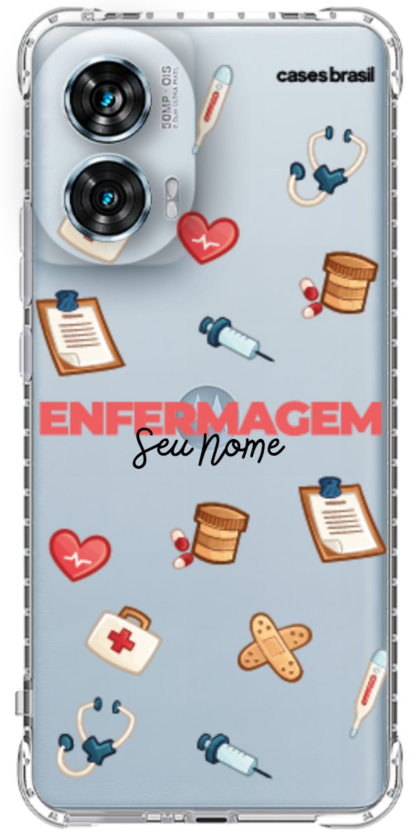 Capinha para celular Enfermagem - Profissão Com Nome