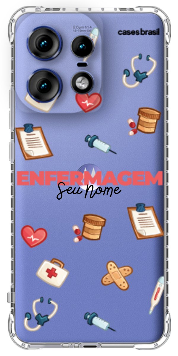Capinha para celular Enfermagem - Profissão Com Nome