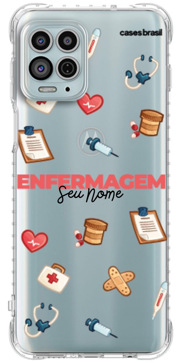 Capinha para celular Enfermagem - Profissão Com Nome